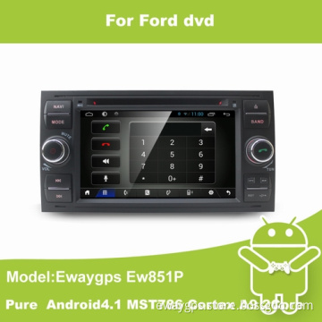 Pure Android4.1 Car DVD Stereo Radio for Focus C-Max S-Max Fiesta Galaxy Fusion Transit EW851P with MST786 Cortex A9 Dual Core Capacitance Screen